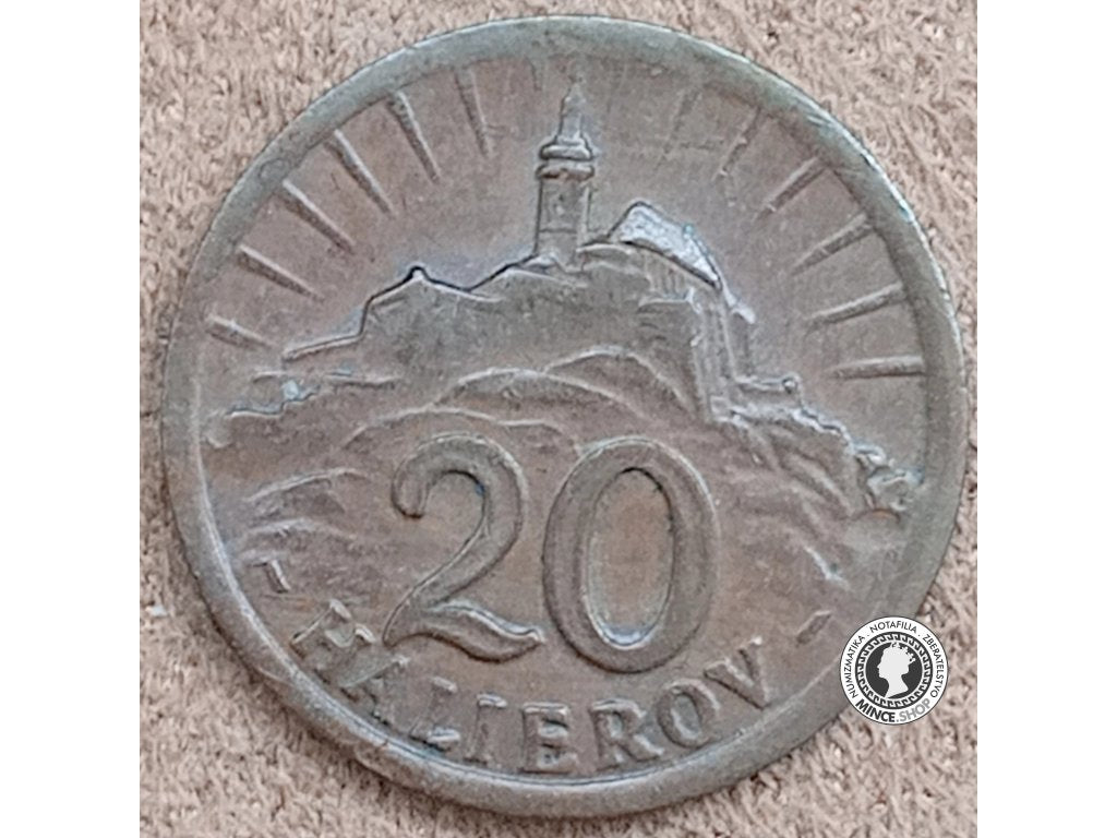 20 halier - Slovenský Štát - 1942