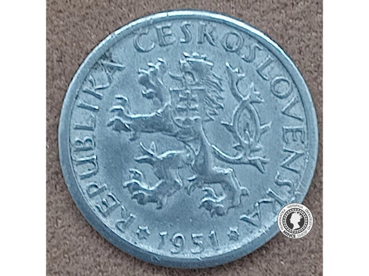 1 koruna - Česko-Slovensko - 1951