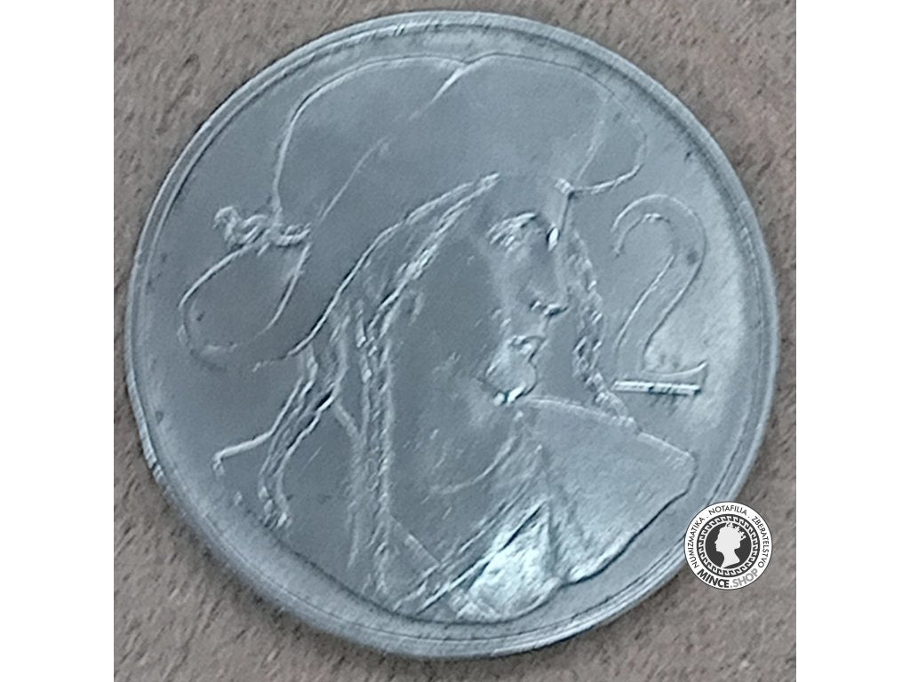 2 koruna - Česko-Slovensko - 1947