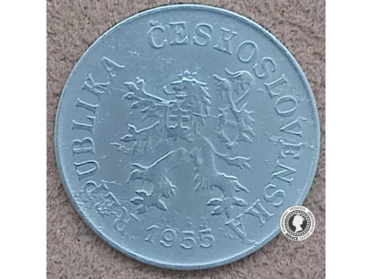 5 halier - Česko-Slovensko - 1955