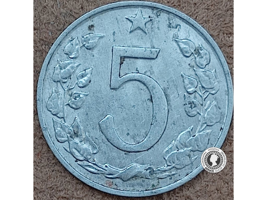 5 halier - Česko-Slovensko - 1962