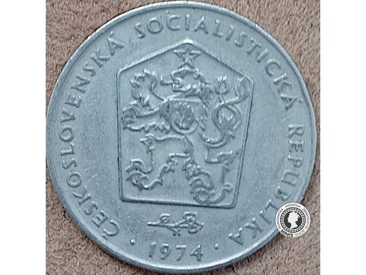 2 koruna - Česko-Slovensko - 1974 v