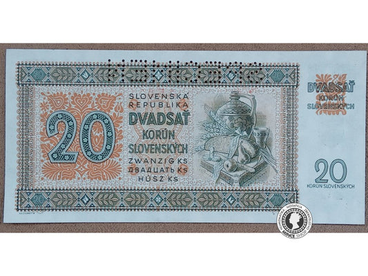 20 Korún - 1942 - Slovenský Štát