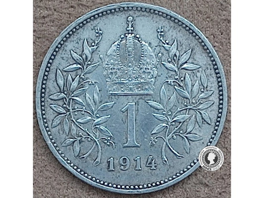 1 koruna - Rakúsko-Uhorsko - 1914