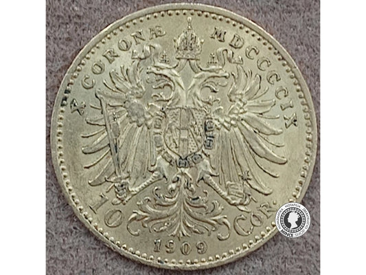 10 koruna - Rakúsko-Uhorsko - 1909