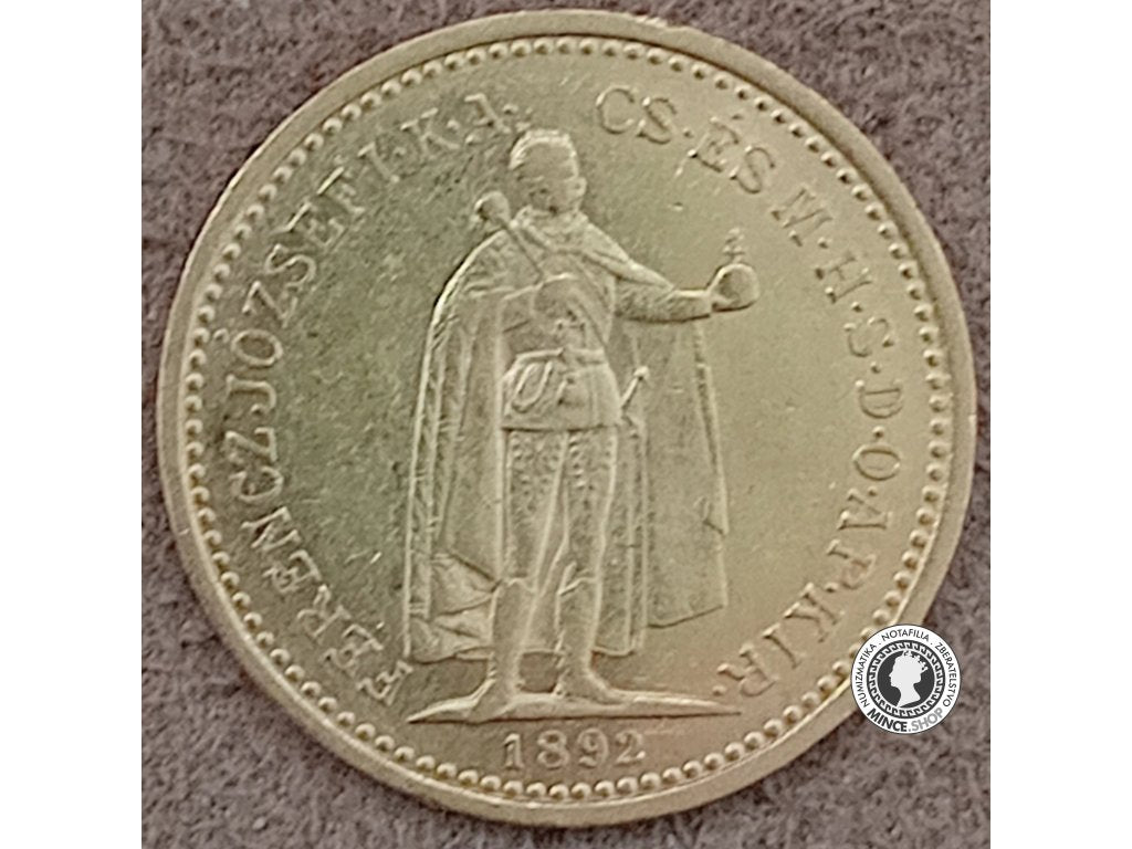 10 korona - Rakúsko-Uhorsko - 1892
