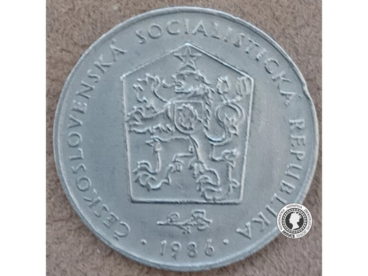 2 koruna - Česko-Slovensko - 1986