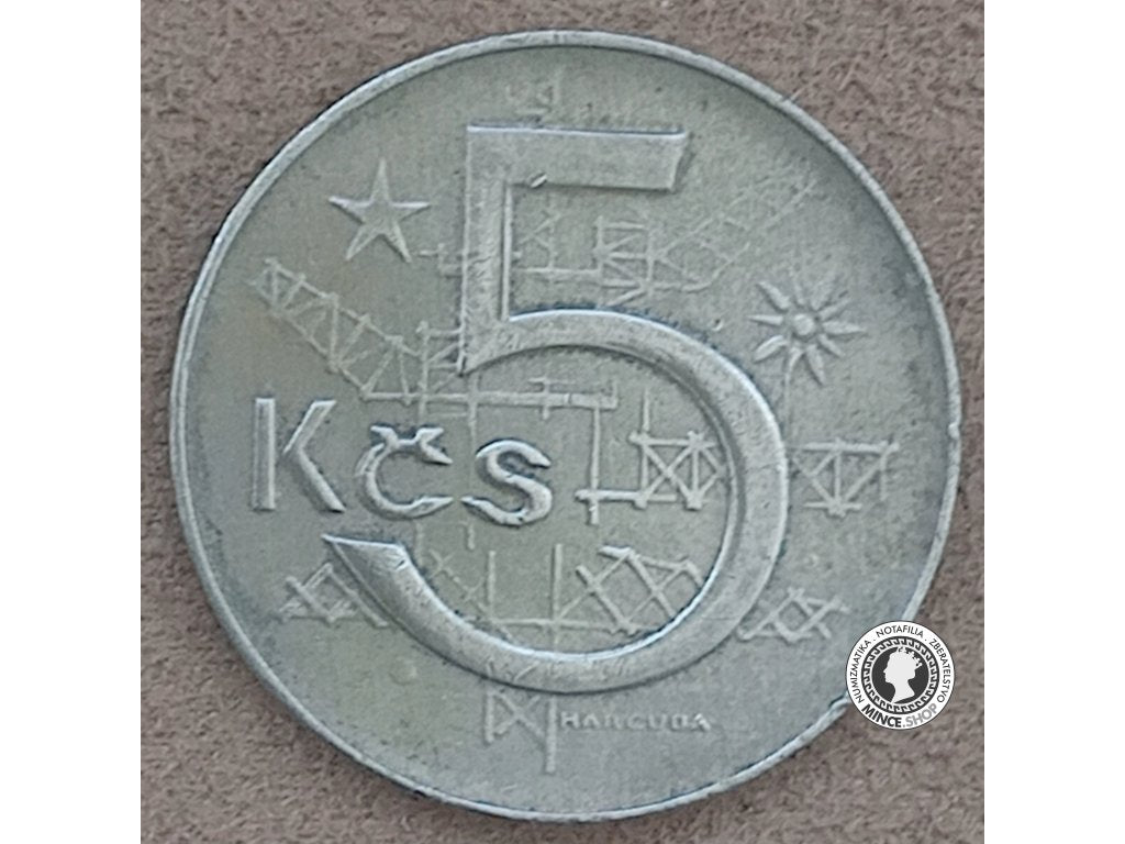 5 koruna - Česko-Slovensko - 1990