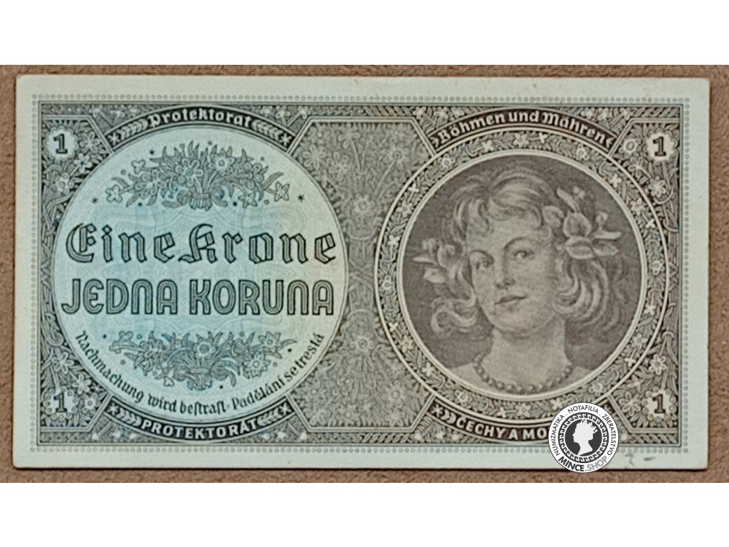 1 Koruna - 1940 - Protektorát Čechy a Morava
