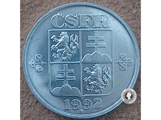5 halier - Česko-Slovensko - 1992 - UNC