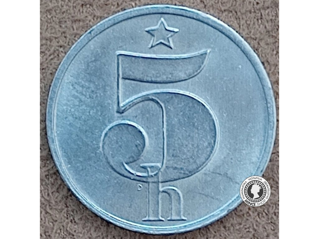 5 halier - Česko-Slovensko - 1988 - UNC