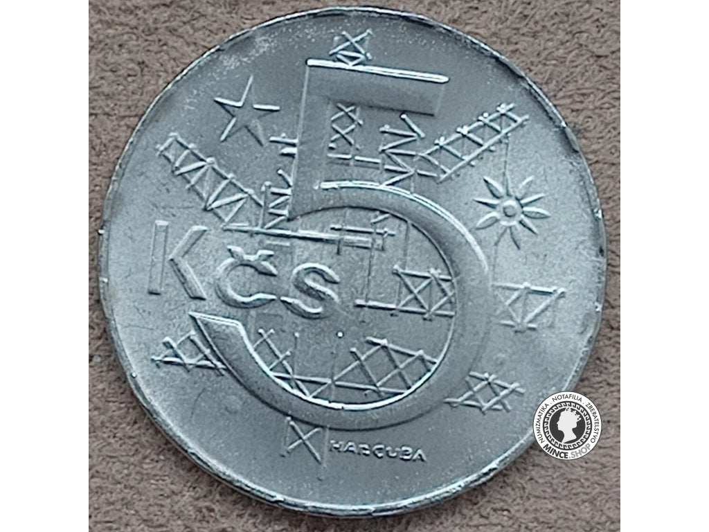 5 koruna - Česko-Slovensko - 1987 - UNC