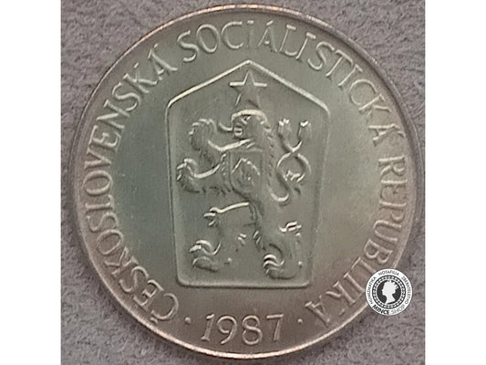 1 koruna - Česko-Slovensko - 1987 - UNC