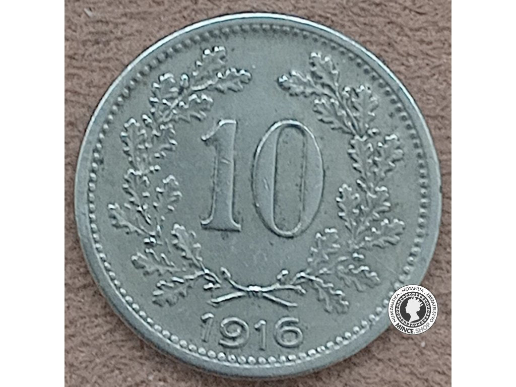 10 halier - Rakúsko-Uhorsko - 1916