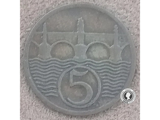 5 halierov - 1.ČSR - 1930
