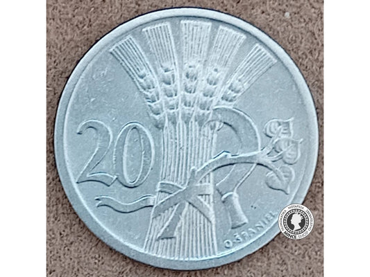 20 halier - 1.ČSR - 1924