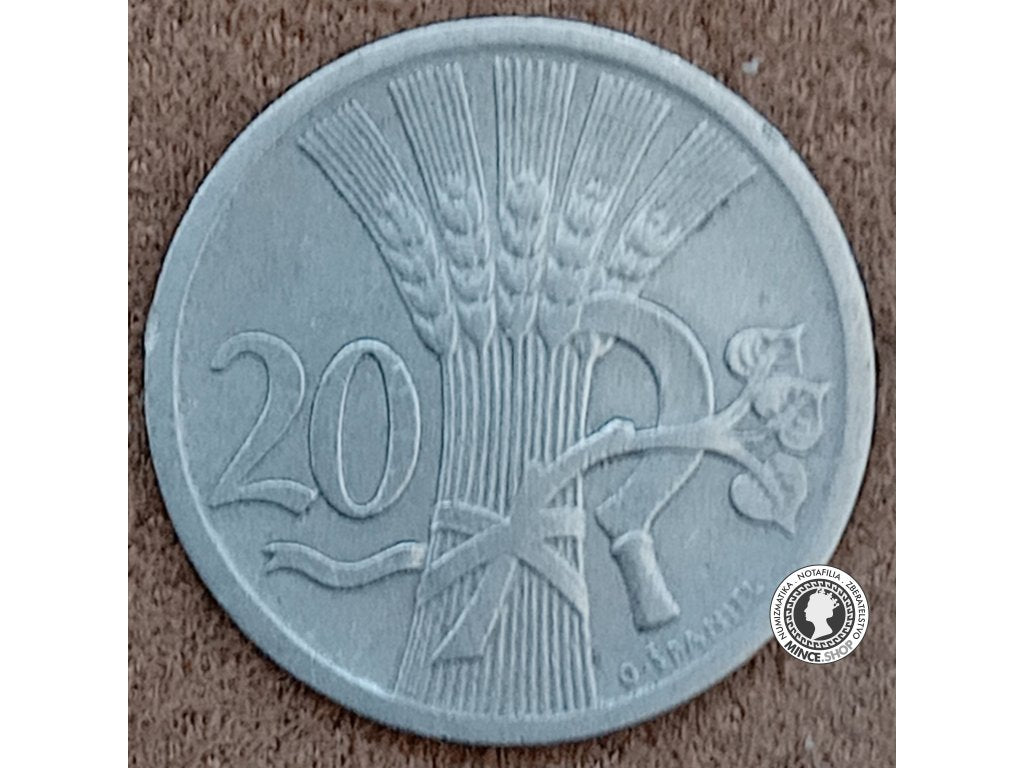20 halier - 1.ČSR - 1927
