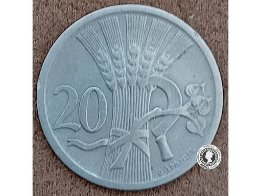 20 halier - 1.ČSR - 1927