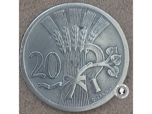 20 halier - 1.ČSR - 1938