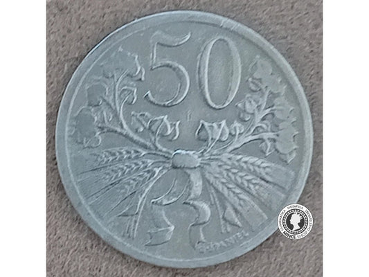 50 halier - 1.ČSR - 1927