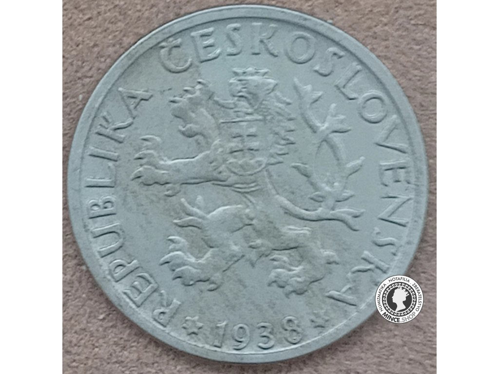 1.koruna - 1.ČSR - 1938