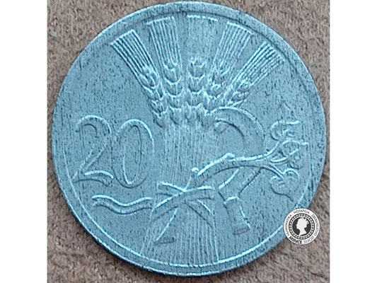 20 halier - Protektorát Čechy a Morava - 1940