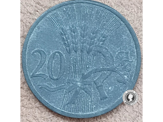 20 halier - Protektorát Čechy a Morava - 1942