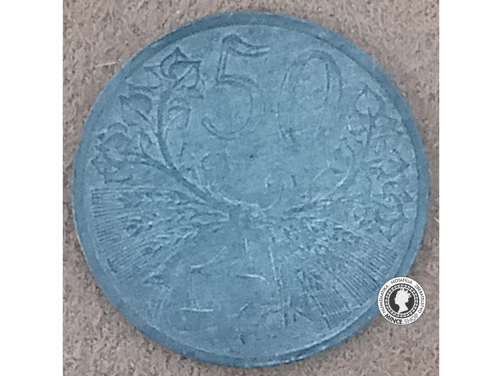 50 halier - Protektorát Čechy a Morava - 1940