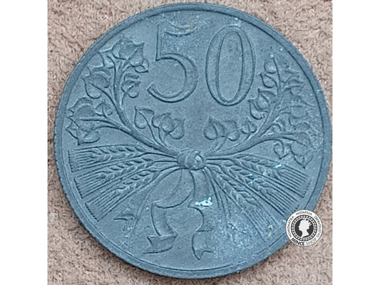 50 halier - Protektorát Čechy a Morava - 1943