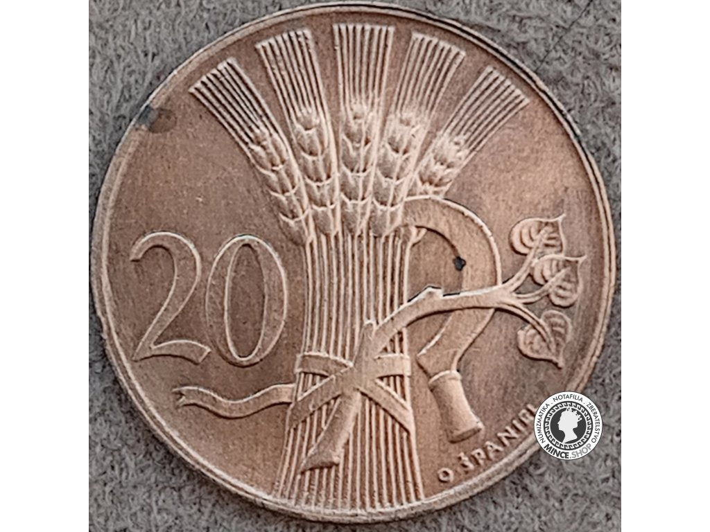 20 halier - Česko-Slovensko - 1949