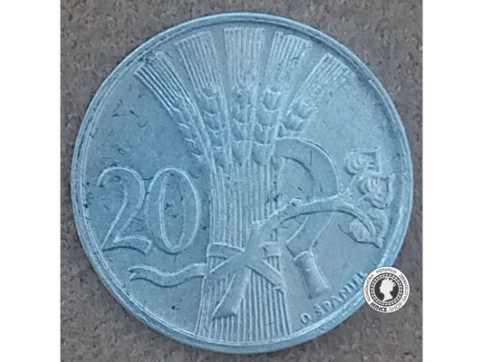 20 halier - Česko-Slovensko - 1951