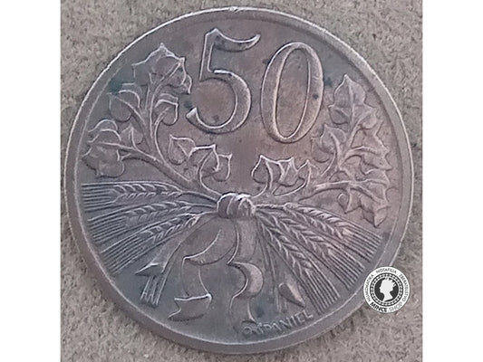 50 halier - Česko-Slovensko - 1948