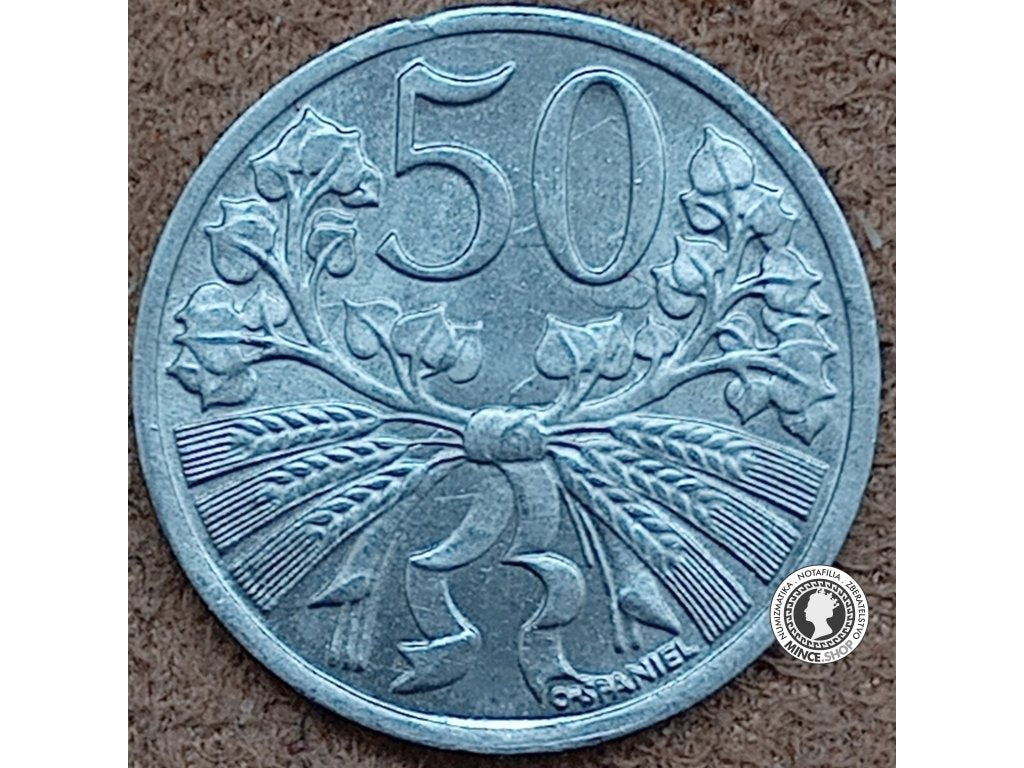 50 halier - Česko-Slovensko - 1952