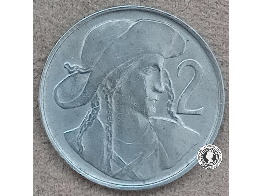 2 koruna - Česko-Slovensko - 1948