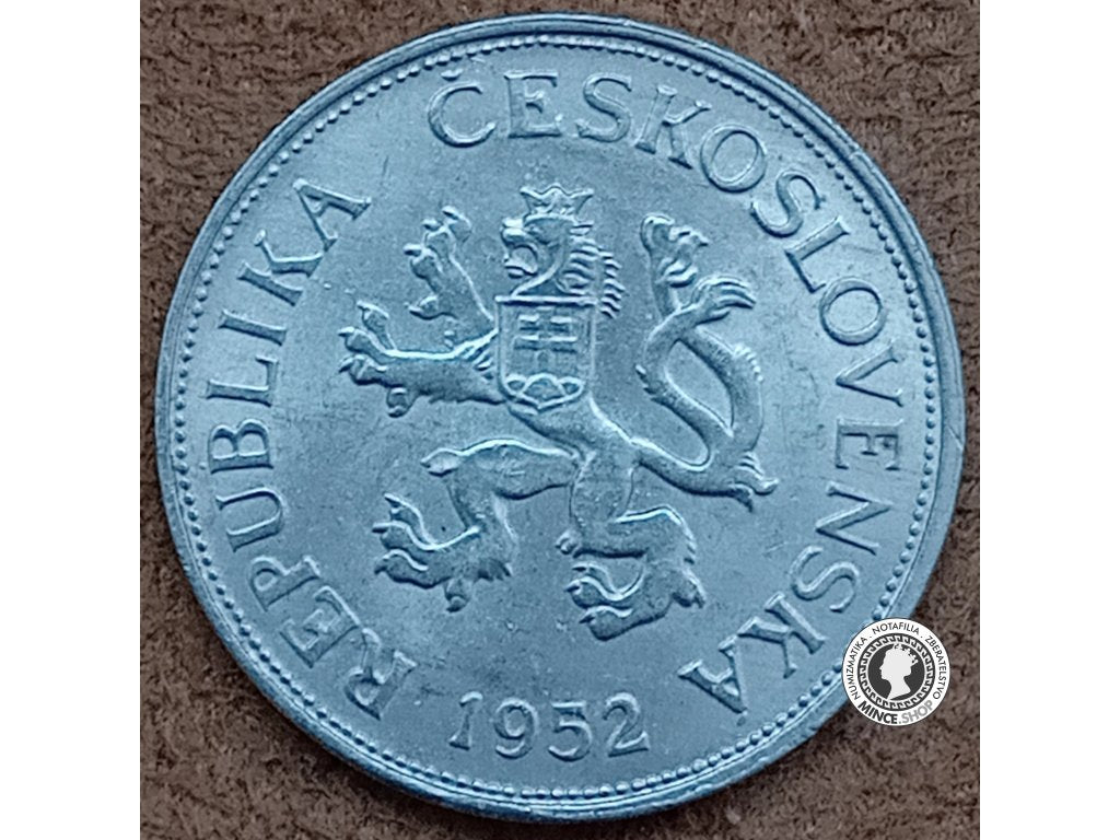 5 koruna - Česko-Slovensko - 1952