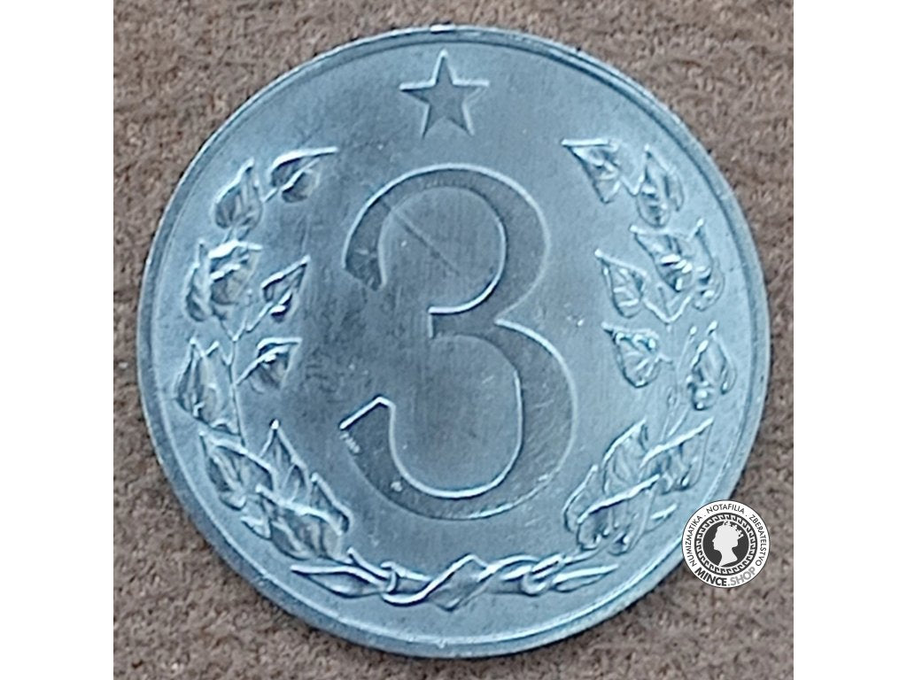 3 halier - Česko-Slovensko - 1953