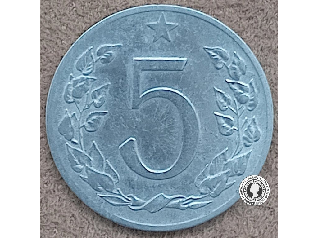 5 halier - Česko-Slovensko - 1953