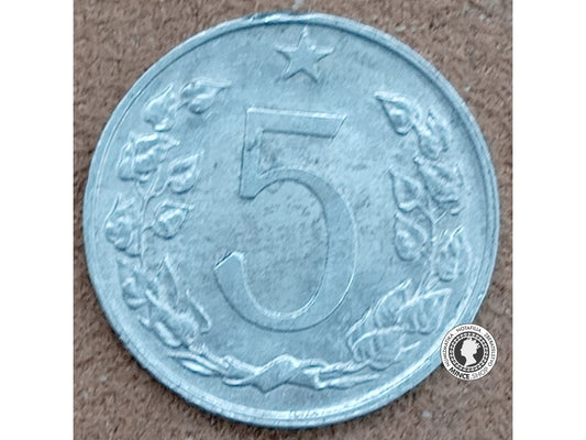 5 halier - Česko-Slovensko - 1974