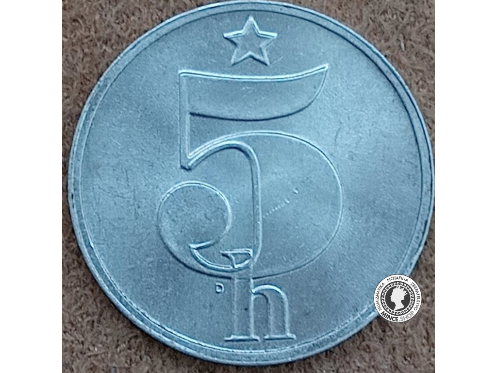 5 halier - Česko-Slovensko - 1977