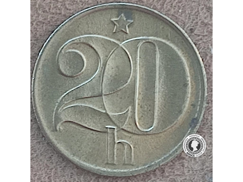 20 halier - Česko-Slovensko - 1975