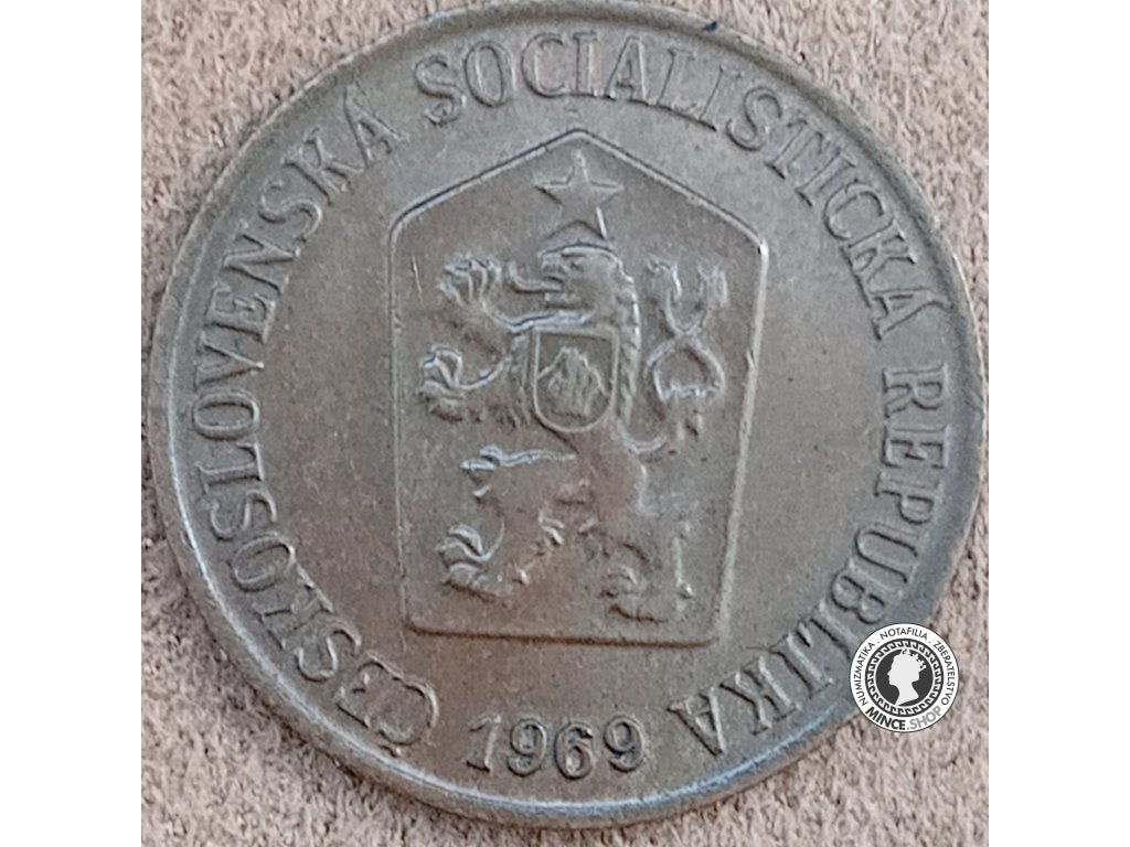 50 halier ČSSR 1969 bez bodiek pri letopočte - Československo