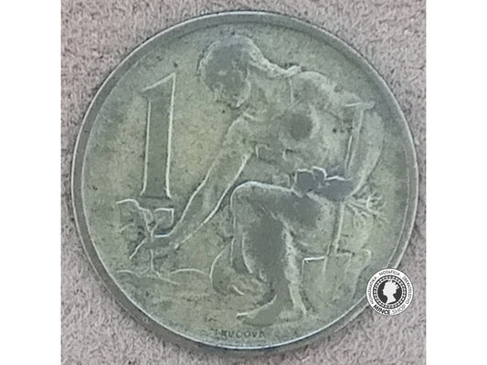 1 koruna - Česko-Slovensko - 1957