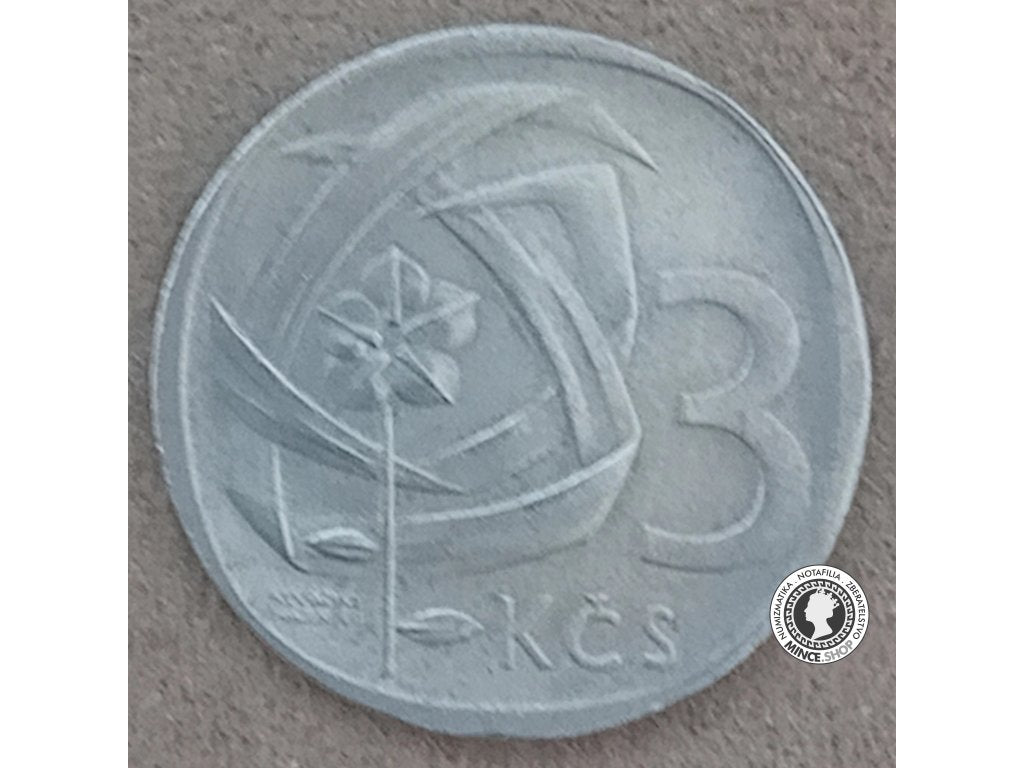 3 koruna - Česko-Slovensko - 1968