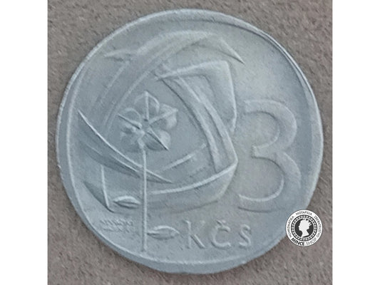 3 koruna - Česko-Slovensko - 1968
