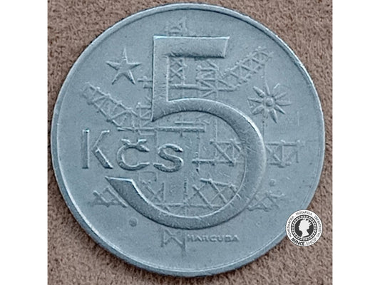 5 koruna - Česko-Slovensko - 1966