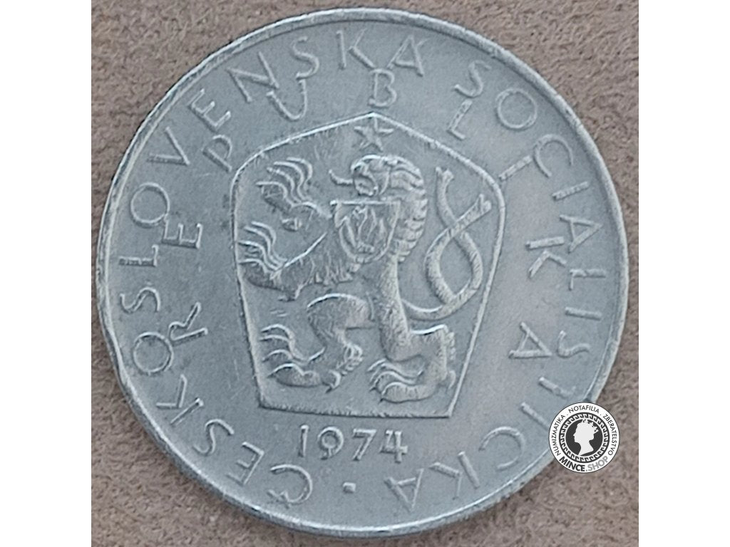 5 koruna - Česko-Slovensko - 1974 a