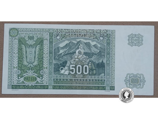 500 Korún - 1941 - Slovenský Štát