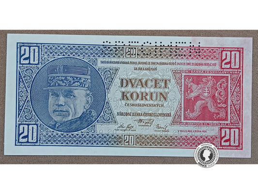20 Korún - 1926 - 1.ČSR
