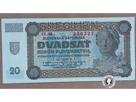 20 Korún - 1942 - Slovenský Štát