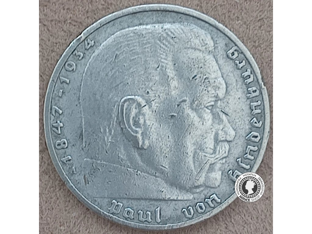 2 marka - Nemecko - Tretia Ríša - 1938 A